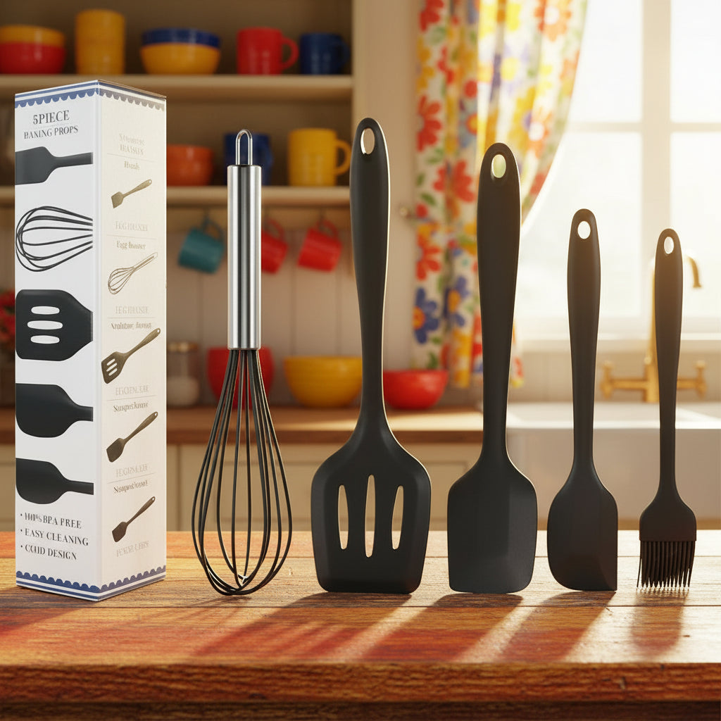 Silicone Cooking Utensils Set (5 Piece)