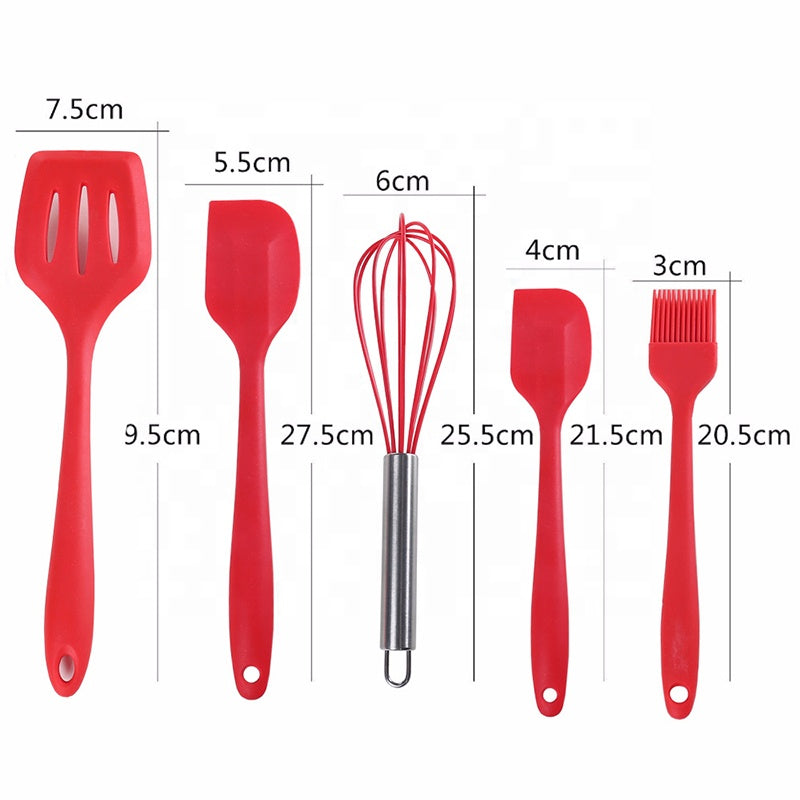 Silicone Cooking Utensils Set (5 Piece)